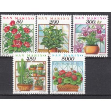 San Marino Correo 1992 Yvert 1296/300 ** Mnh Flores