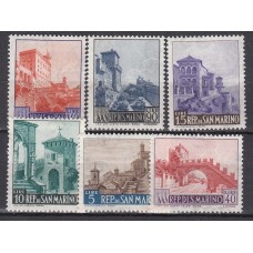 San Marino Correo 1966 Yvert 666/71 * Mh Turismo