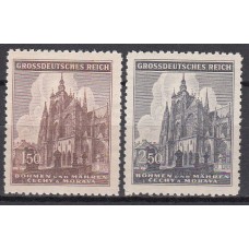 Bohemia y Moravia Correo Yvert 119/20 ** Mnh Catedral