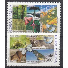 Chile Correo 2003 Yvert 1662/63 ** Mnh Upaep - Flora