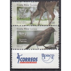 Costa Rica - Correo 2010 Yvert 911/12 ** Mnh Upaep Fauna