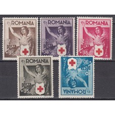Rumania - Correo 1942 Yvert 649/53 ** Mnh  Cruz Roja