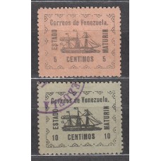 Venezuela Correo 1903 Yvert 92/93 */usado Mh/usado  Barcos