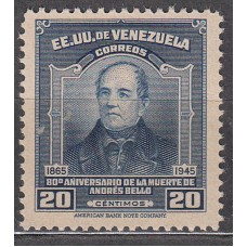 Venezuela Correo 1946 Yvert 259 ** Mnh Poeta Andres Bello