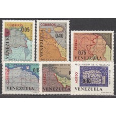 Venezuela Correo 1965 Yvert 728/30+A,863/65 ** Mnh Mapas