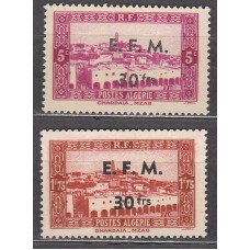 Argelia Telegrafos Yvert 1/2 ** Mnh