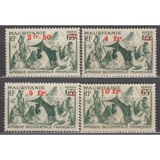 Mauritania Correo Yvert 133/36 sin 137 ** Mnh