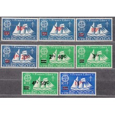 San Pierre y Miquelon Correo Yvert 315/22 ** Mnh Barcos