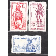 Guayana Francesa Correo Yvert 169/71 ** Mnh Defensa del Imperio