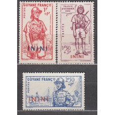 Inini Correo Yvert 48/50 ** Mnh Defensa del Imperio