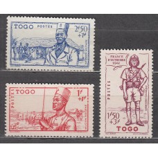 Togo - Correo Yvert 208/10 * Mh Defensa del Imperio