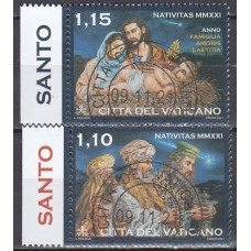 Vaticano Correo 2021 Yvert 1896/7 Usados  Navidad