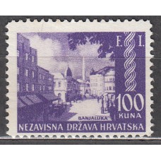 Croacia Correo 1942 Yvert 57 (*) Mng Exposición Filatelica