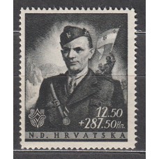 Croacia Correo 1944 Yvert 126 ** Mnh