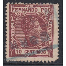 Fernando Poo Sueltos 1907 Edifil 157 Usado