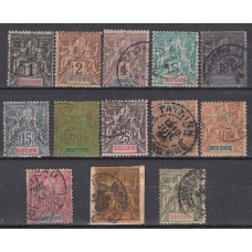 Indochina - Correo Yvert 3/15 falta 16 Usados