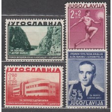 Yugoslavia Correo 1938 Yvert 322/25 * Mh