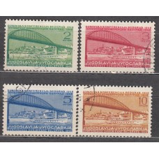 Yugoslavia Correo 1948 Yvert 495/98 usado Belgrado