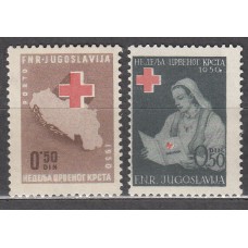 Yugoslavia Beneficencia Yvert 11/12 ** Mnh Cruz Roja