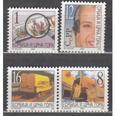 Serbia Montenegro Correo Yvert 2978/81 ** Mnh