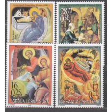 Serbia Montenegro Correo Yvert 3002/5 ** Mnh Arte. Navidad