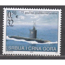 Serbia Montenegro Correo Yvert 3006 ** Mnh Fuerzas Navales - Submarino