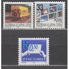 Serbia Montenegro Correo Yvert 3070/72 ** Mnh