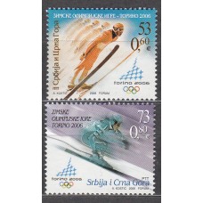 Serbia Montenegro Correo Yvert 3141/42 ** Mnh Juegos Olimpicos de Invierno en Turin - Deportes