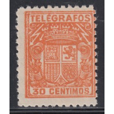 España Telégrafos 1932 Edifil 71 * Mh