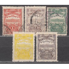 Salvador Correo 1911 Yvert 360/64 usado