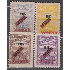 Salvador Correo 1918 Yvert 401/404 * Mh