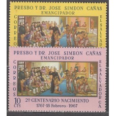 Salvador Correo 1967 Yvert 720/21 ** Mnh