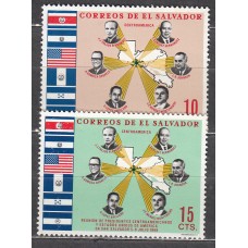 Salvador Correo 1968 Yvert 735/36 ** Mnh Presidentes