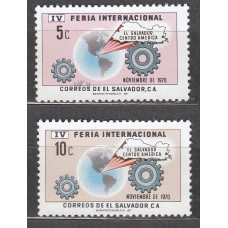 Salvador Correo 1970 Yvert 762/63 ** Mnh