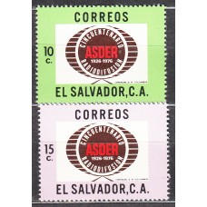 Salvador Correo 1977 Yvert 840/841 ** Mnh Radiodifusión