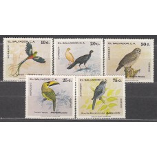 Salvador Correo 1980 Yvert 875/76+A,450/52 ** Mnh Fauna Aves