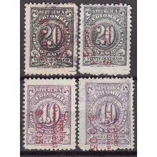 Colombia Correo 1918 Yvert 222/25A usado