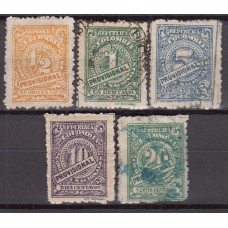 Colombia Correo 1920 Yvert 227/31 usado