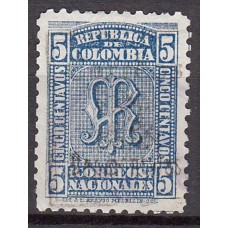 Colombia Acuse recibo Yvert 55 (*) Mng