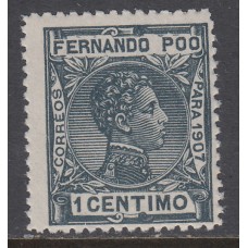 Fernando Poo Sueltos 1907 Edifil 152 ** Mnh