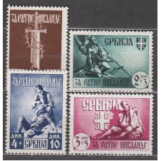 Serbia Ocupacion Alemana Correo Yvert 68/71 ** mnh