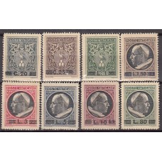 Vaticano Correo 1946 Yvert 120/27 ** Mnh Pio XII