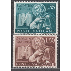 Vaticano Correo 1954 Yvert 205/206 ** Mnh San Agustin