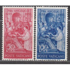 Vaticano Correo 1955 Yvert 213/14 ** Mnh Fra Angelico