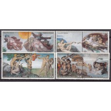 Vaticano Correo 1994 Yvert 969/76 ** Mnh Restauración de los Frescos de la Capilla Sixtina