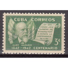 Cuba Correo 1943 Yvert 276 ** Mnh Personaje