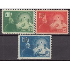 Cuba Correo 1944 Yvert 286A/C ** Mnh