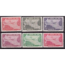 Liberia Aereo Yvert 32/37 ** Mnh Aviones