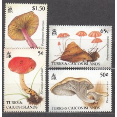 Turk y Caicos Correo Yvert 1124/27 ** Mnh Setas