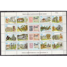 Cuba Correo 1986 Yvert 2715/2734 ** en  Hoja Entera - Historia de America Latina
